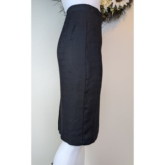Norton McNaughton Vintage Pencil Skirt Size 10 Flax Linen Blend Classic Career - Picture 3 of 12